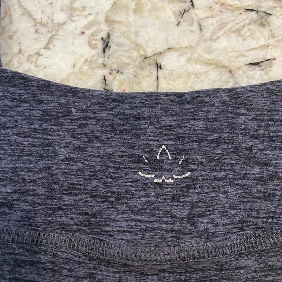 Beyond Yoga Purple/ Grey Leggings‎ with Mesh Size Extra Small - Image 4