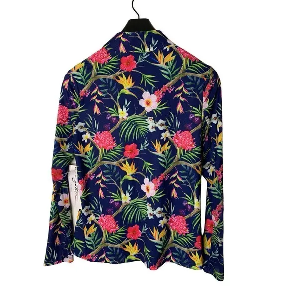 Gottex Golf and Tennis long sleeve floral top women's size medium NEW WITH TAGS - Image 2