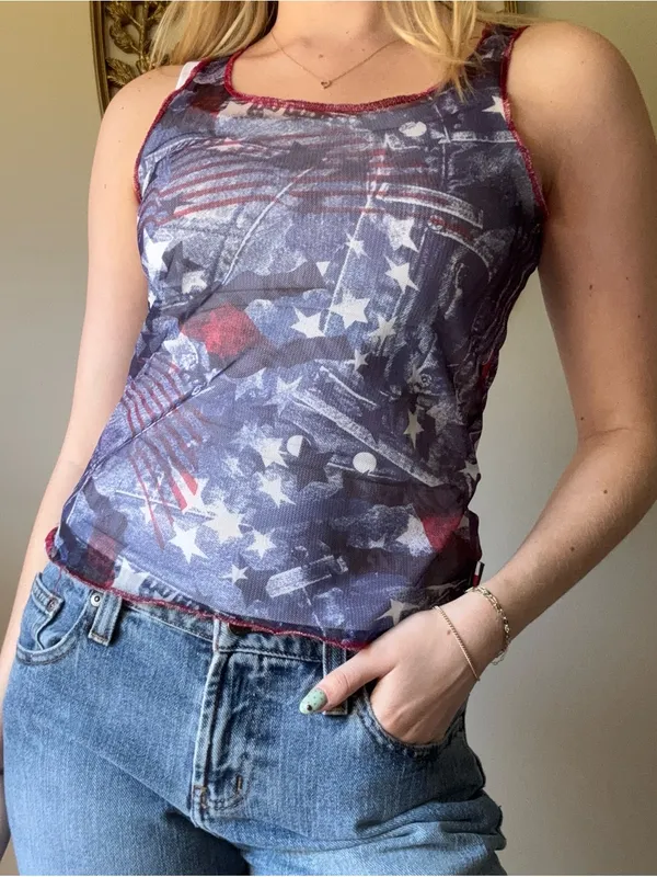 Tommy Hilfiger 2001 Sheer Mesh Tank Top - Image 8