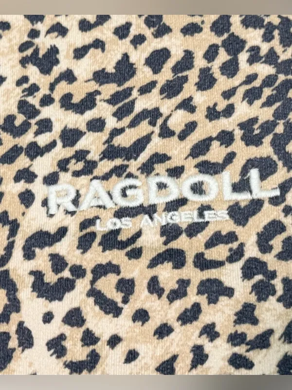Ragdoll LA Super Oversized Printed Sweatshirt in Brown Leopard size Large - Image 7