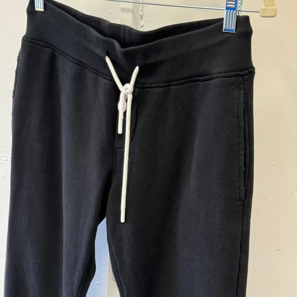 Leallo Cotton Sweatpants Joggers Drawstring Pockets Size Small Charcoal Gray - Image 3