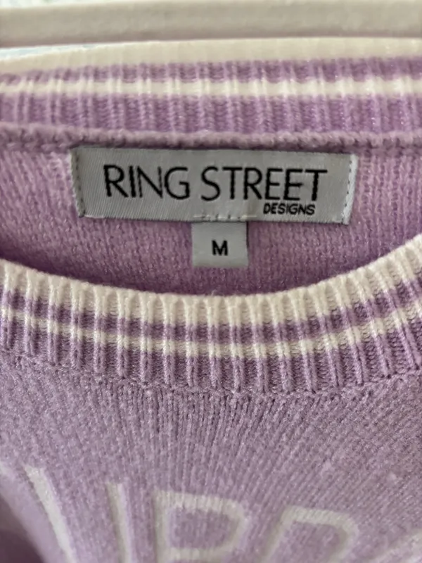 Ring street design saturday sweater Purple Size M - Image 3