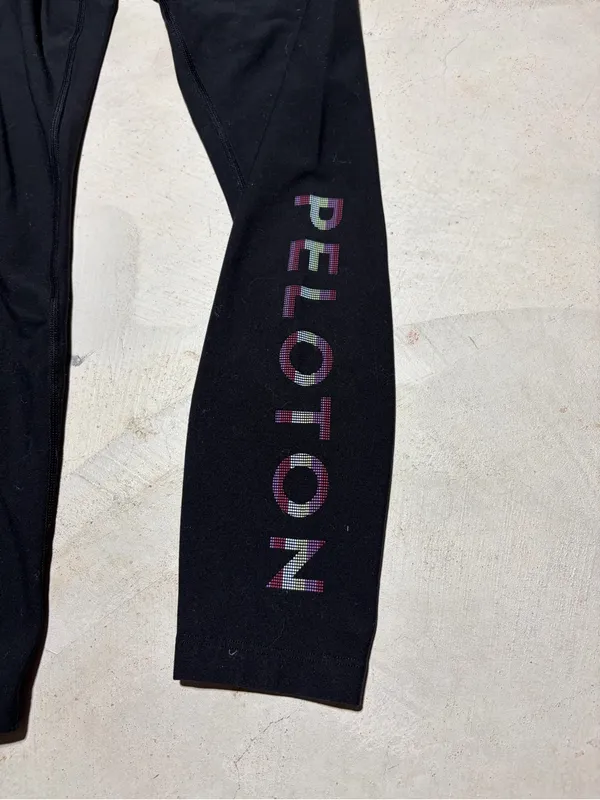 Peloton Black Performance Leggings with Logo small - Image 2