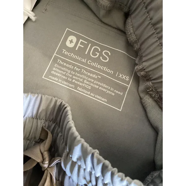 FIGS Scrub Pants Womens XXS Gray Charlotte 21 Pocket Slim Jogger Nursing Tech - Image 8