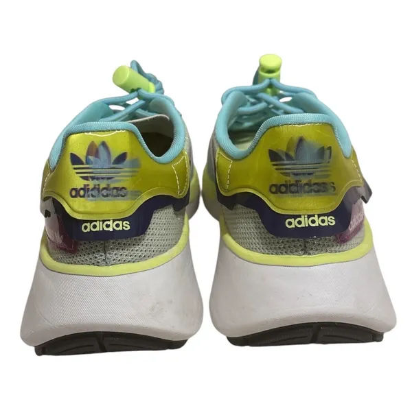 Adidas Choigo Women's Sneakers in Hazy Sky/Hi-Res Yellow with toggle Lacing - Image 5