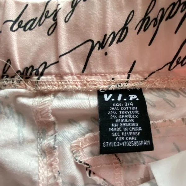 Capri Jean Pink Baby Girl Joggers - Image 4