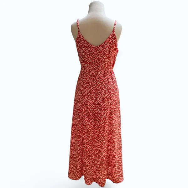 Sienna Sky Red Floral Button-Front Midi Dress, Size S, MSRP $40 - Image 3