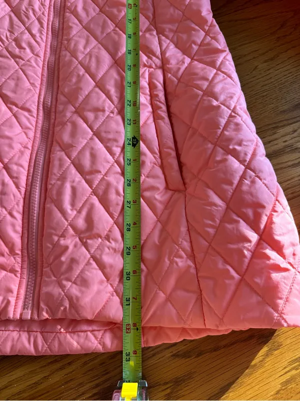 The North Face Women's Liana Insulated Quilted Jacket in Lt Coral - Sz L Flaw - Image 7