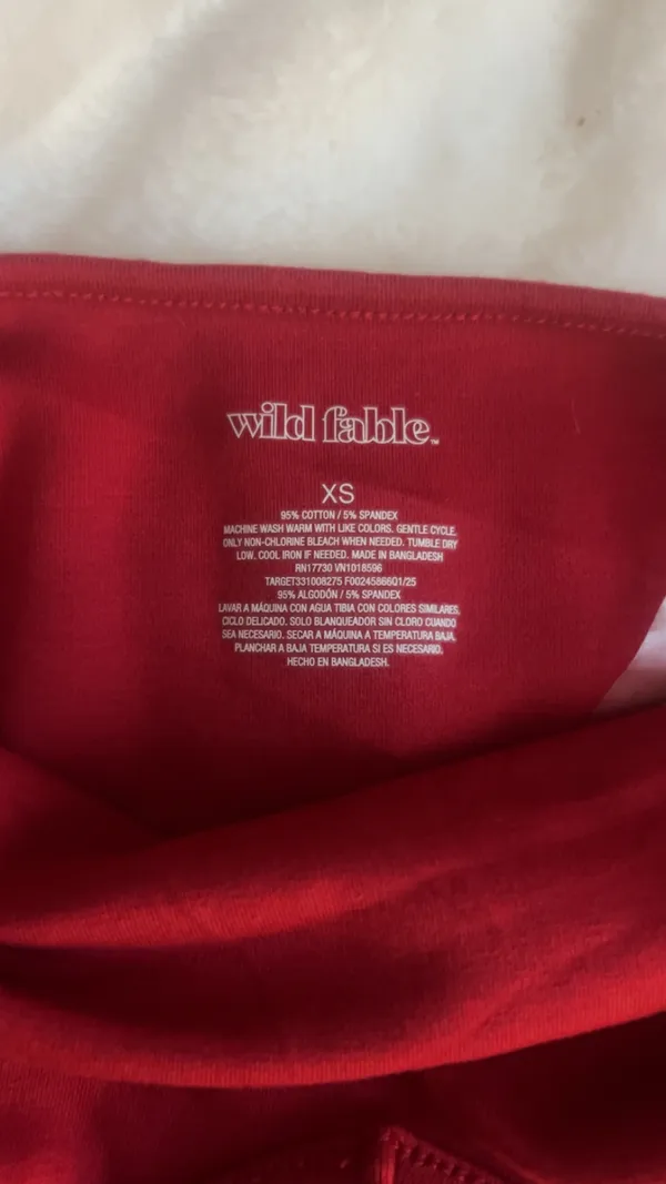 XS  Red Target Halter Top - Image 5
