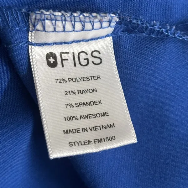 FIGS‎ Scrub Top Blue L - Image 7