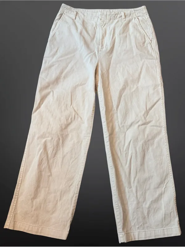 GAP 90s Easy Loose Wide-Leg Khakis | Women’s Size 8 | Y2K Minimalist - Image 2
