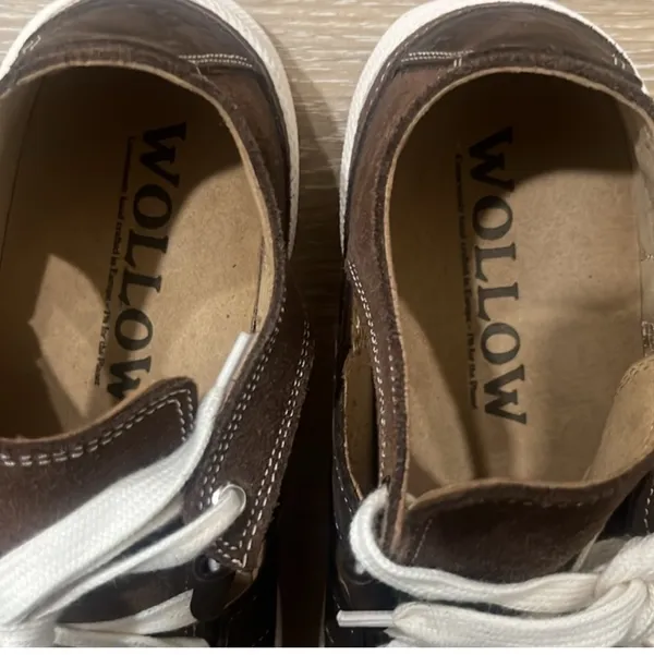 Wollow Open Sneakers Brown Size 7.5 - Image 5