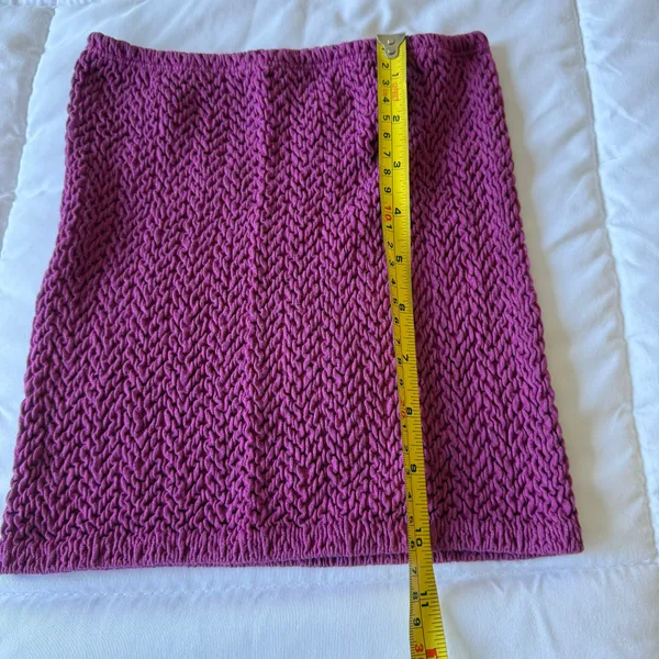 Hot Pink Chunky Knit Bandeau Top – Festival Party Clubwear Small 💖✨ - Image 5