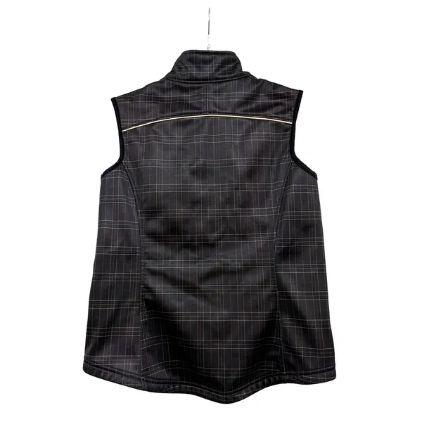Kerrits Womens Black Plaid Softshell Fleece Lined Equestrian Riding Vest Size M - Image 2