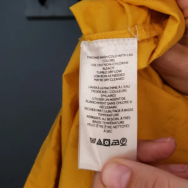 Maeve Anthropologie Yellow Babydoll Mini Dress Size S - Image 4
