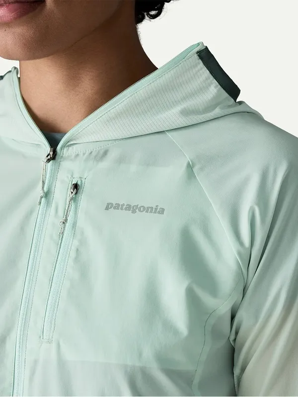 Patagonia Women’s Airshed Pro Pullover Jacket Super Lightweight in Wispy Green L - Image 4
