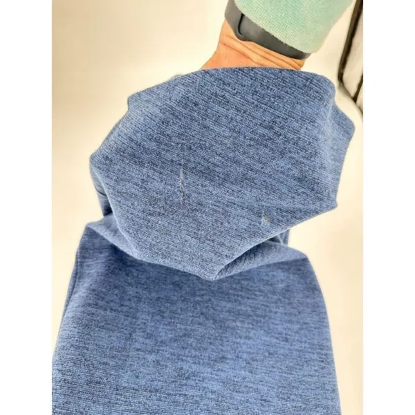 NWT Abercrombie & Fitch MIDI dress blue Heathered open back cut out‎ size small - Image 5
