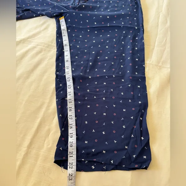 😴❤️Tommy Hilfiger women’s Pajama Set in Navy with Pink Trim Size L - Image 9