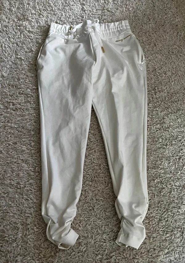Gymshark X Whitney Simmons Ivory Joggers Size XSmall - Image 2