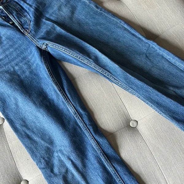 Zara Blue Denim Straight Leg Jeans‎ - Image 3