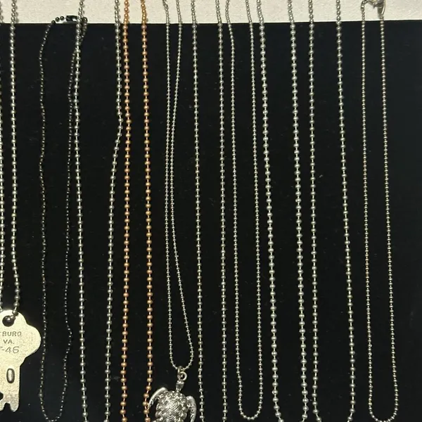 J417 Bulk Bundle of 18 Necklaces Ball Chain Style - Image 4