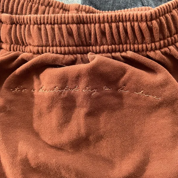 901 | Gymshark‎ Whitney Simmons Relaxed Fleece Jogger Sweatpants Brown Womens S - Image 7