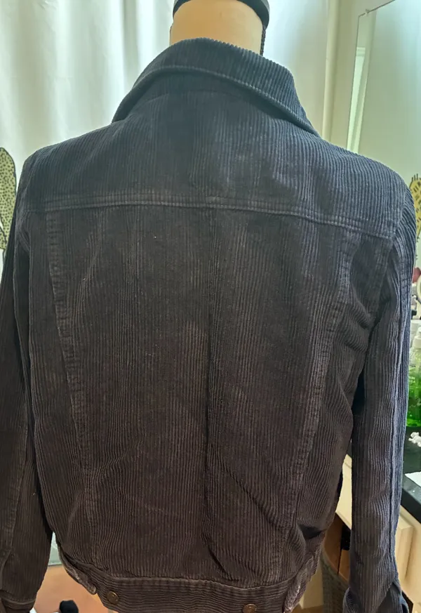 Brandy Melville Corduroy Jacket blue navy  - Image 2
