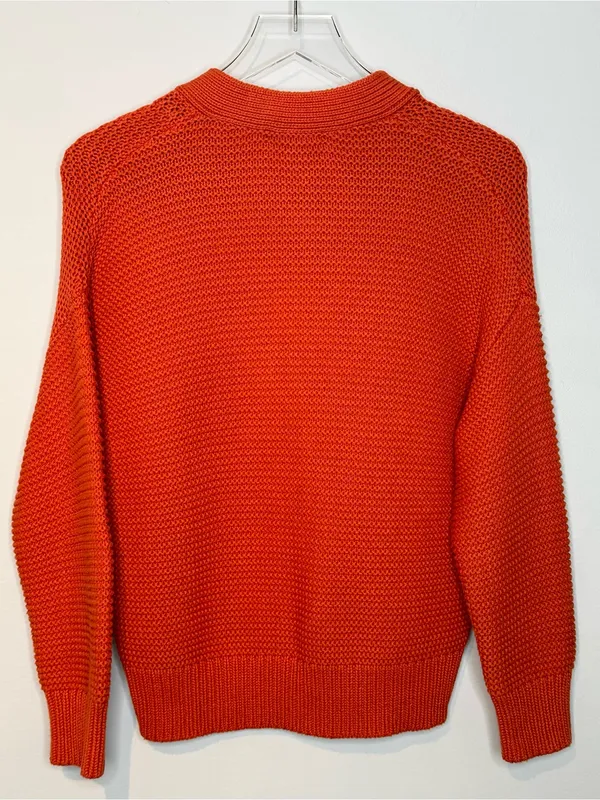 Alex Mill Nico Orange Paprika Button Up Cardigan Sweater Top - Image 5