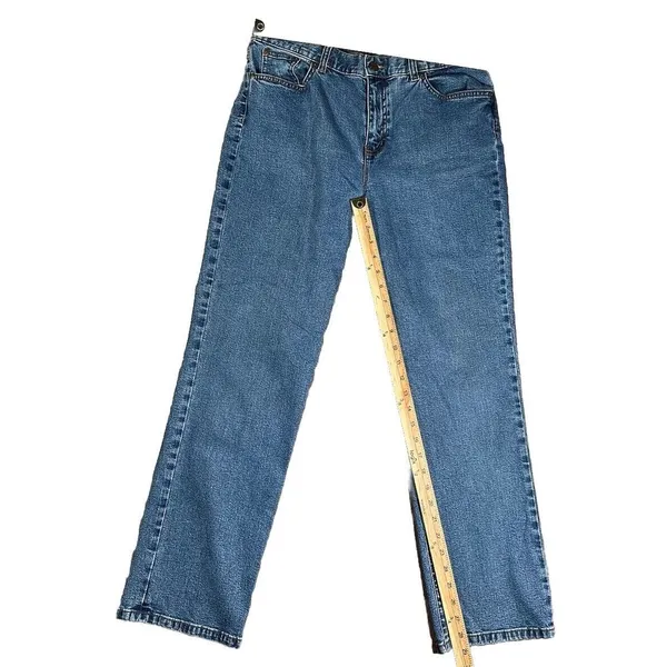 LRL Ralph Lauren Jeans Co. Womens Sz 10 Classic Straight Denim # FLAWS LOOPS‎ - Image 6