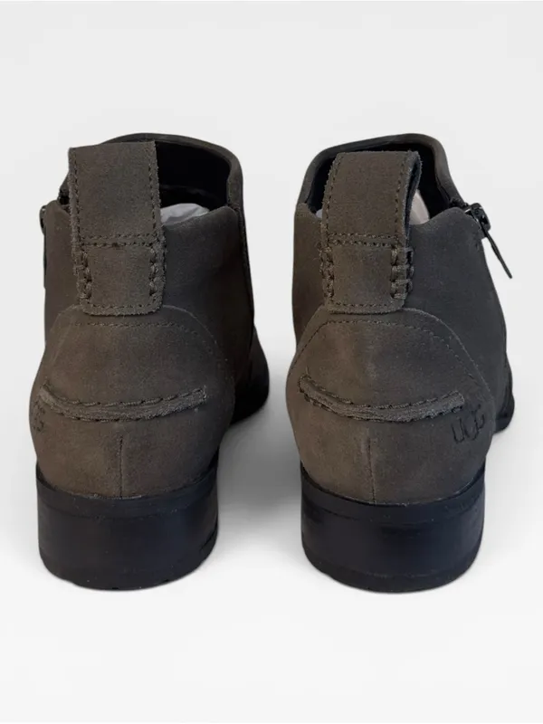 UGG Aureo 2 Gray Suede Zip Ankle Boots Booties Size 6 NWOT - Image 5