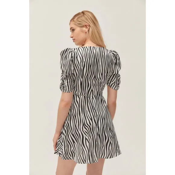 LIONESS Ask Anything Zebra Print Mini Dress NWT - Image 10
