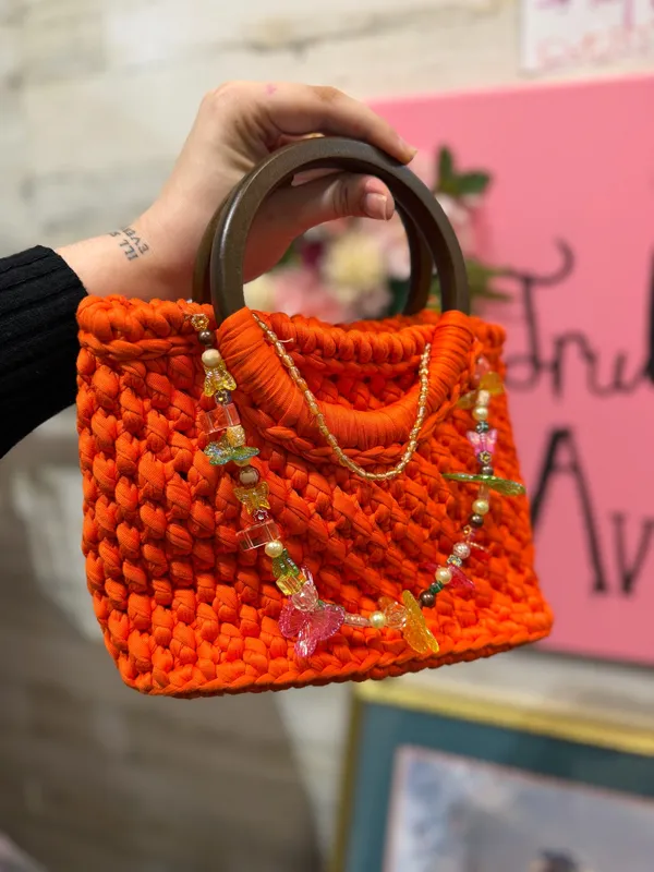 Hand made & crocheted Bag - Image 2