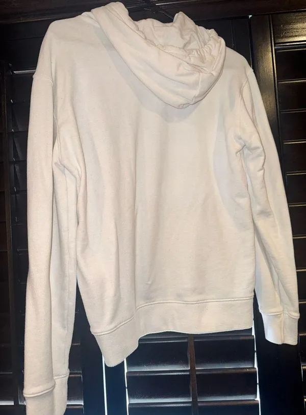 Hollister California Logo Fleece Hoodie Sweatshirt White Size XSMALL Unisex - Image 2