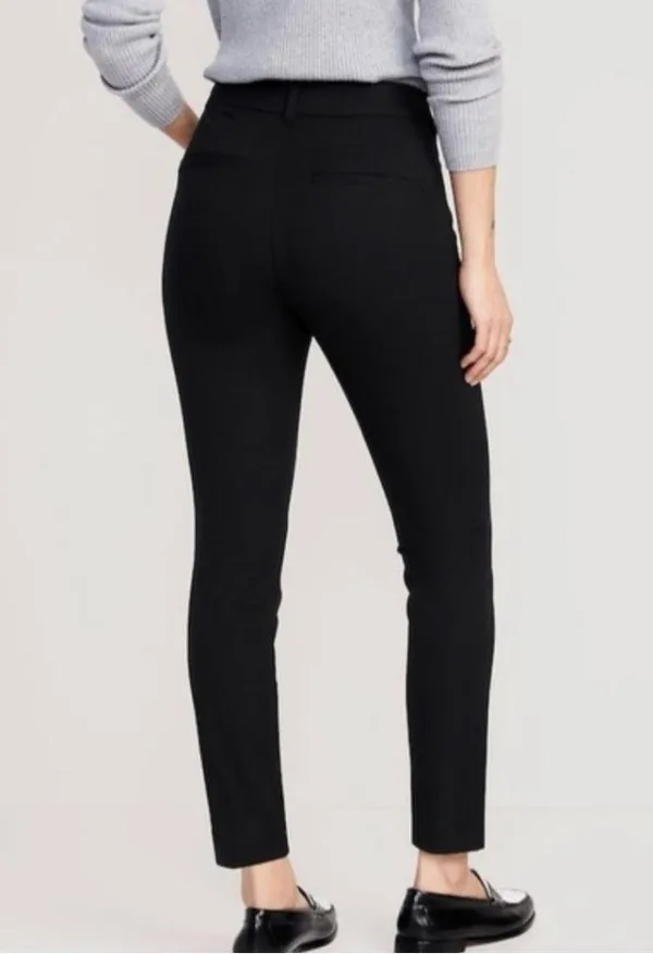NWT Old Navy Black Pixie Mid Rise Ankle Length Pants Size 0 - Image 3