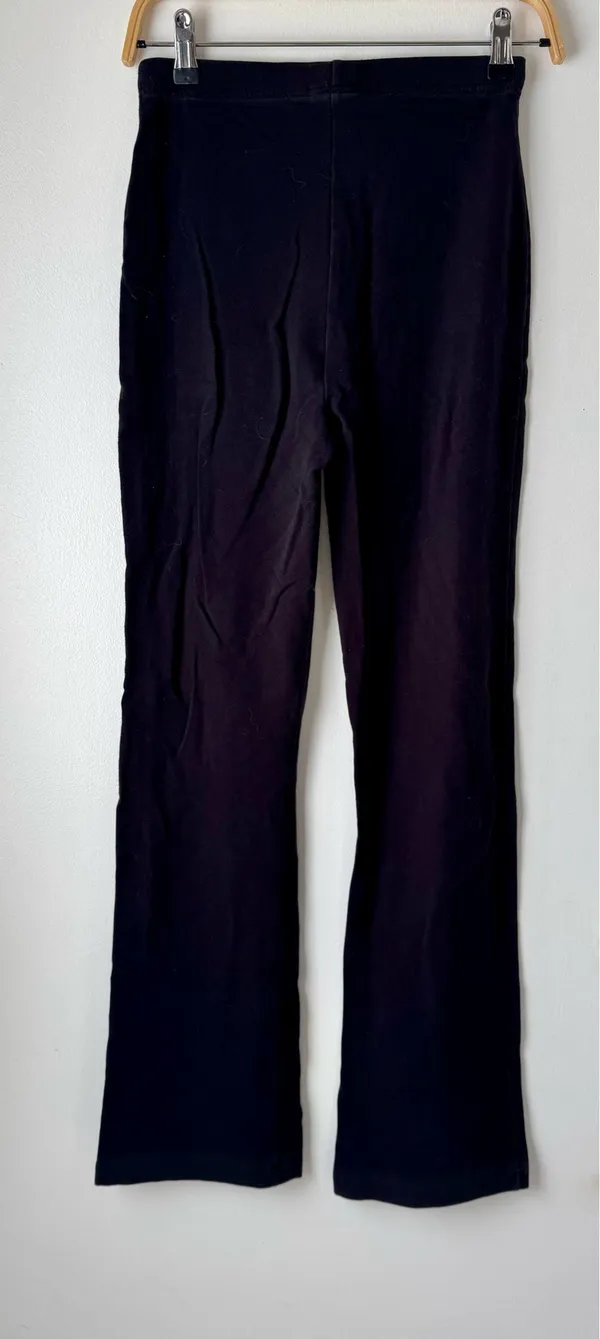 Black Flare Leggings, Large - Image 2