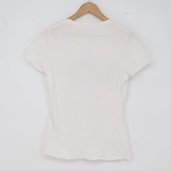 Unbranded T-Shirt Womens M White LIT Shamrock Graphic Good - Image 4