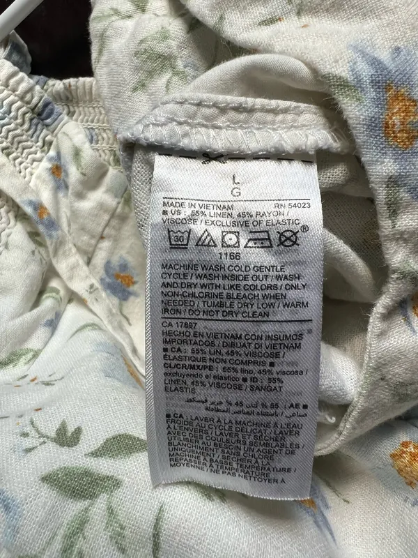 Old Navy Linen Floral Jumpsuit  - Image 5
