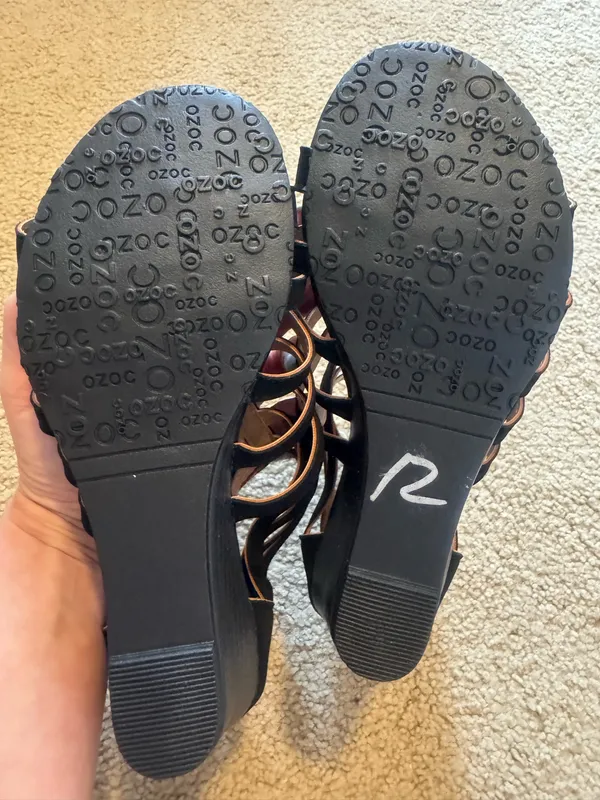 Belladia scrappy wedge shoes Black Size 7.5 - Image 3