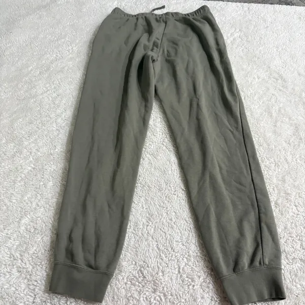 Nike Womens Green Cotton M Preppy Running Athleisure Luxe Sports Loungewear - Image 3