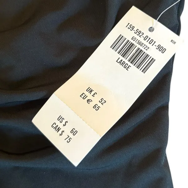 Abercrombie and Fitch Convertible Strappy Mini Dress Womens Large Black NEW - Image 10