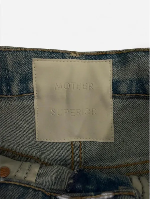MOTHER The Tomcat Ankle Distressed High Rise Jeans Light Wash Size 25 NWT - Image 7