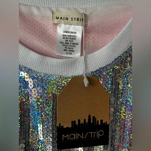 74. Main Strip Sequin oversized small Jersey - Image 2