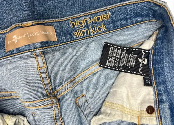 7 For All Mankind Luxe Vintage Slim Kick Stud Ankle Jean 27 - Image 8