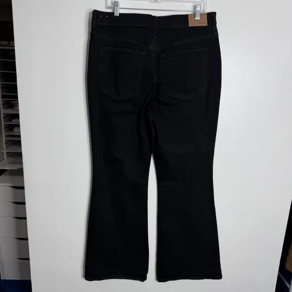 Madewell The Perfect Vintage Flare Jean Sherborn Black‎ Wash Size 31 Minimalist - Image 3