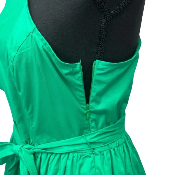 J Crew One Shoulder Flowy Fashion Trendy Belted Midi Dress US‎ Women's 10 NWT - Image 5