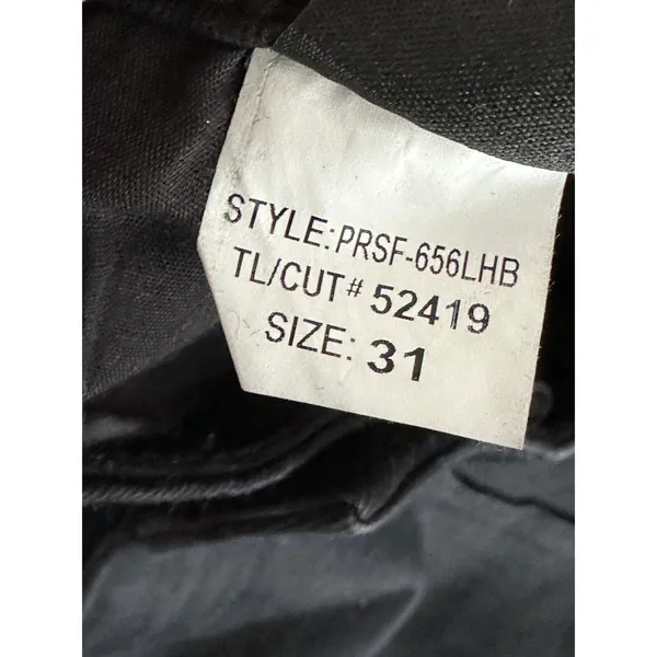 Prosperity Jeans Women 31 Black Denim Wide‎ Leg Embroidered Cotton Blend - Image 7