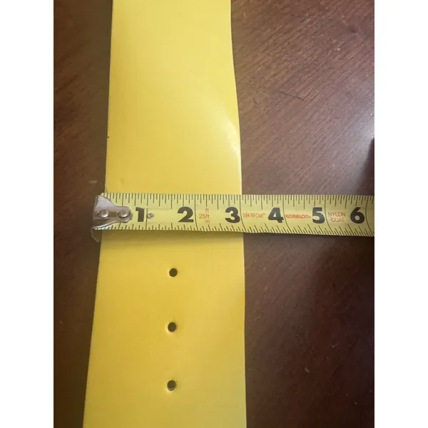 Unbranded Yellow leather statement belt wide Size S/M - Image 13