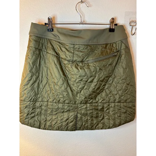 Mountain Hardwear‎ Womens Quilted Insulated Mini Skirt Olive Green Size Large - Image 6