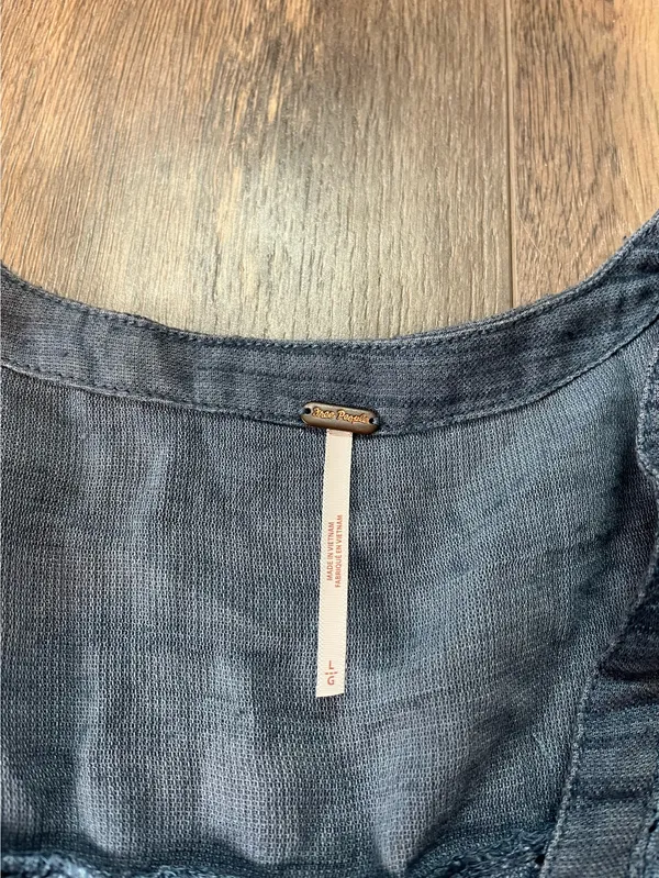 Free People Rugged Swing Dress in Blue Jean - Image 4