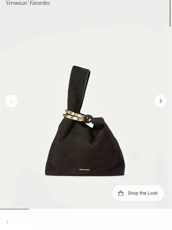 Veronica Beard Swing Embellished Ring Handle Black NWT - Image 2